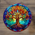 Tree of Life Circular Glass Suncatcher Worktop Saver